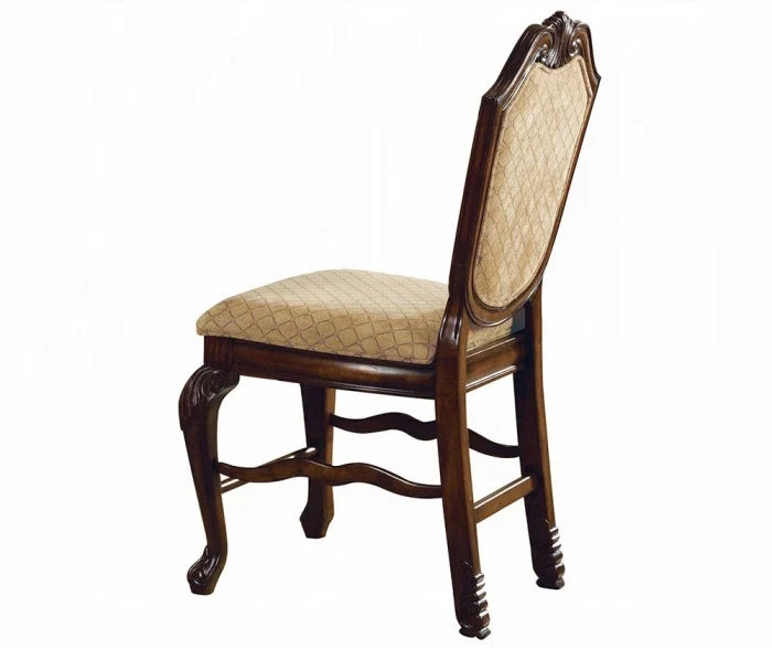 Chateau de Ville Cherry Brown Wood Counter Height Side Chairs (Set of 2) – 04084 — product view 1