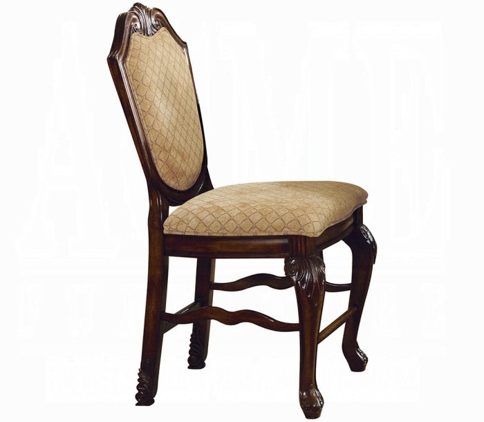 Chateau de Ville Cherry Brown Wood Counter Height Side Chairs (Set of 2) – 04084 — product view 3