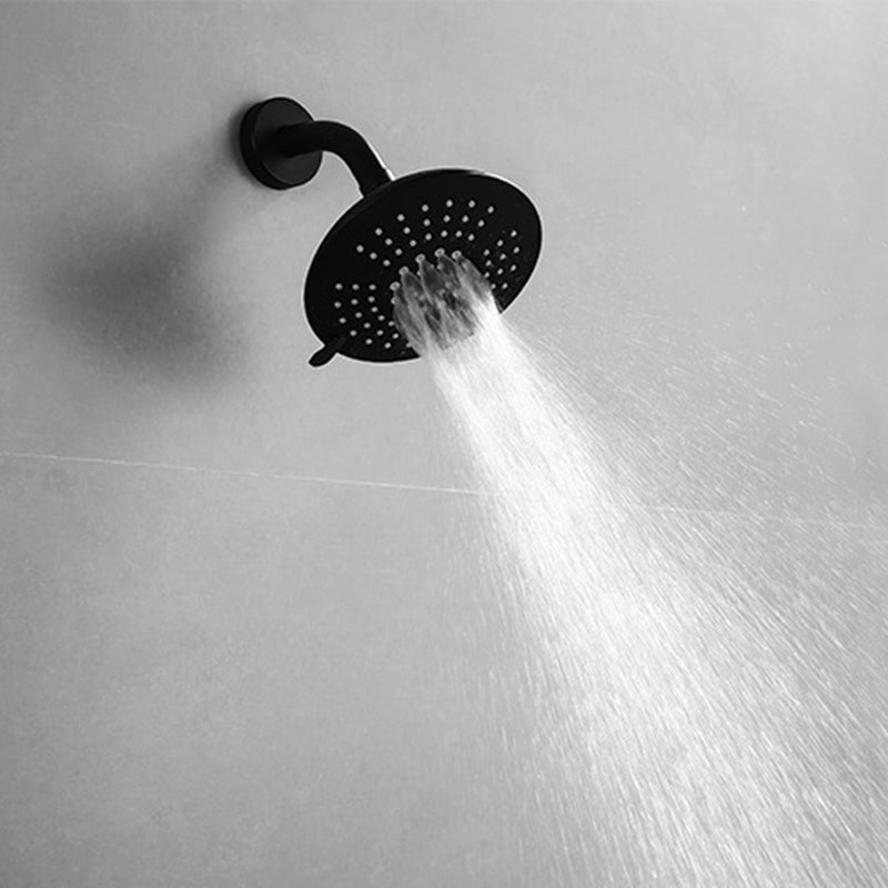 LoungeYard | Round Fixed Shower Head Matte Black 5 Spray Patterns Wall Mounted Shower Head — product view 6