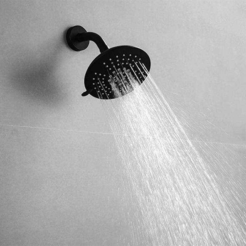 LoungeYard | Round Fixed Shower Head Matte Black 5 Spray Patterns Wall Mounted Shower Head — product view 7