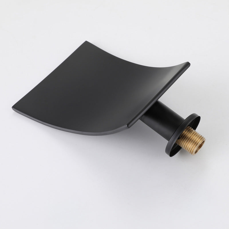 LoungeYard | Modern Wall-Mounted Bathroom Faucet Low Arc Solid Brass Faucet — product view 2