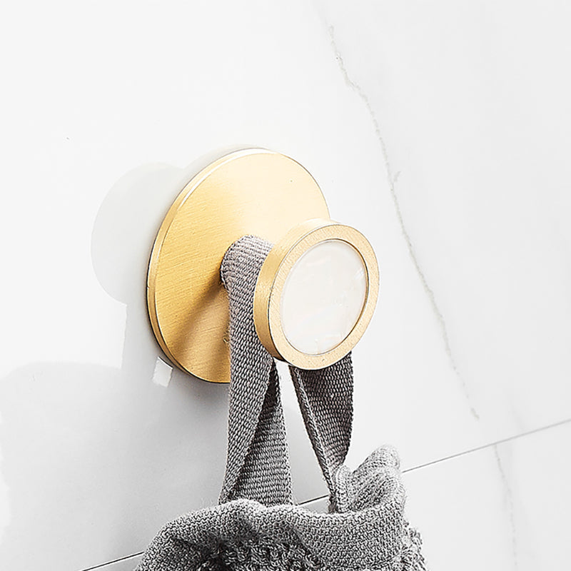 LoungeYard | Metal and Marble Bathroom Accessory Single or in Set in Gold — product view 1
