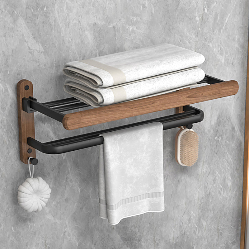 LoungeYard | Metal and wood bathroom accessories as a single piece or as a set without drilling — product view 1