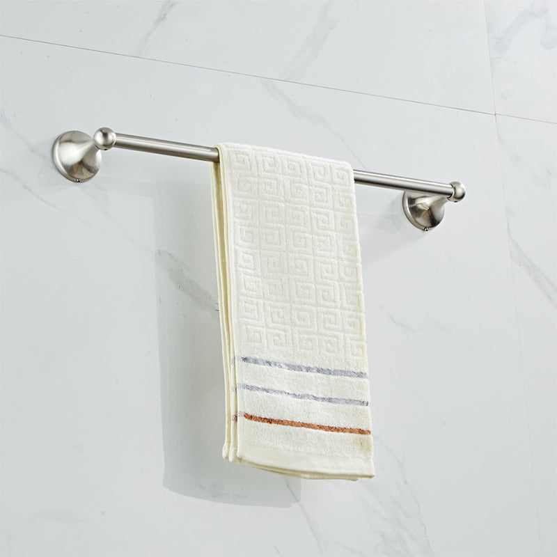 LoungeYard | Metal Bathroom Set Traditional Style Nickel Bathroom Accessories Set — product view 2