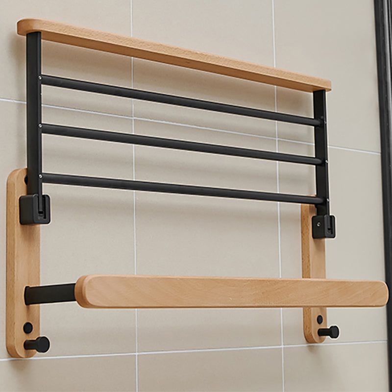 LoungeYard | Metal and wood bathroom accessories as a single piece or in a set in black — product view 4