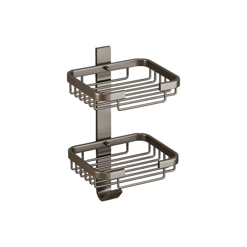 LoungeYard | Modern Bathroom Accessory Set Shelf Black/Silver/Grey Bathroom Accessories Set — product view 5