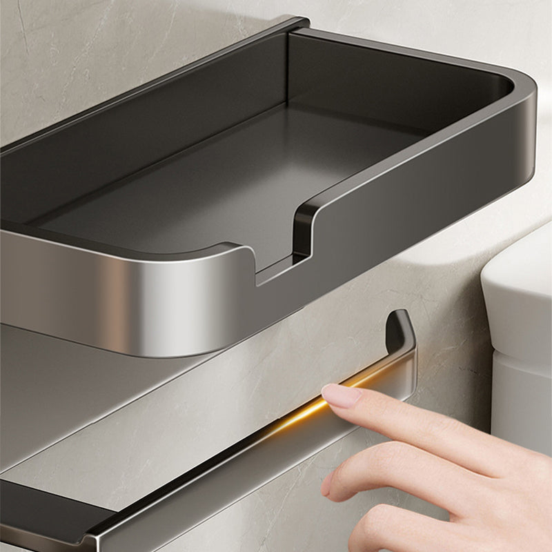 LoungeYard | Modern Style Aluminum Single Bathroom Accessory Set Paper Holder — product view 4