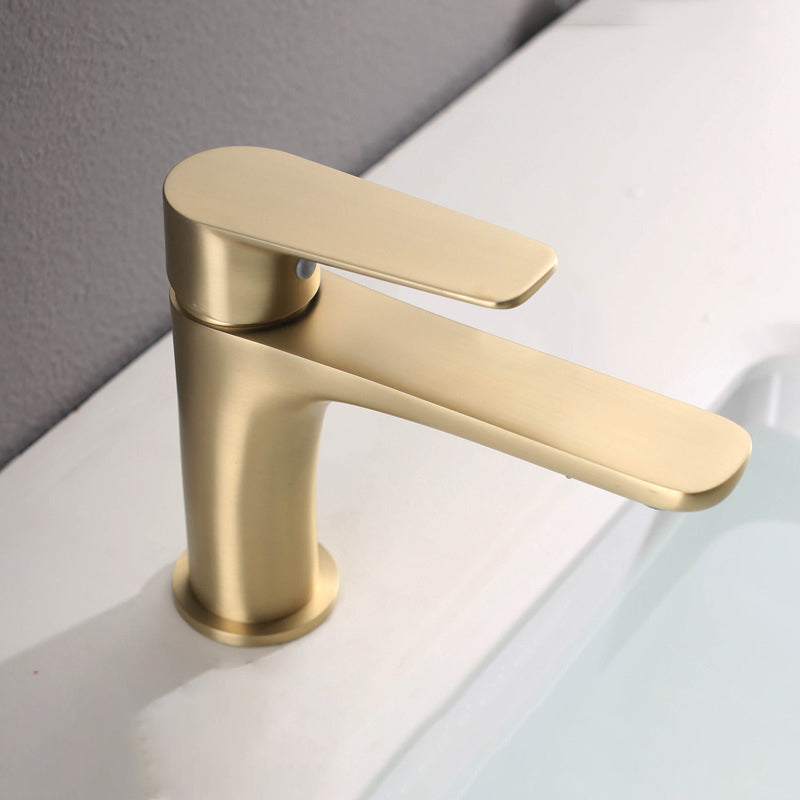 LoungeYard | Light Luxury Basin Faucet with Lever Handle Single Hole Bathroom Faucet — product view 2