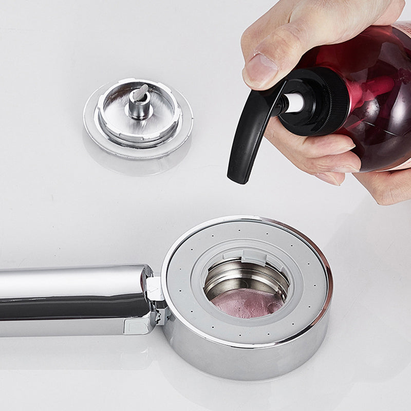 LoungeYard | Contemporary Wall-Mounted Shower Head Combination Chrome Round Hand Shower — product view 7