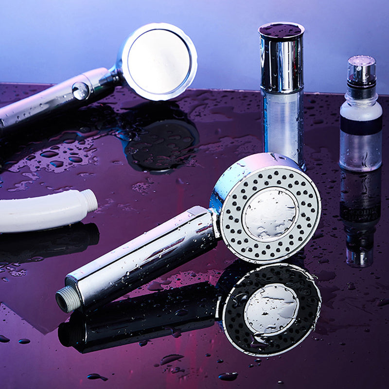 LoungeYard | Contemporary Wall-Mounted Shower Head Combination Chrome Round Hand Shower — product view 6