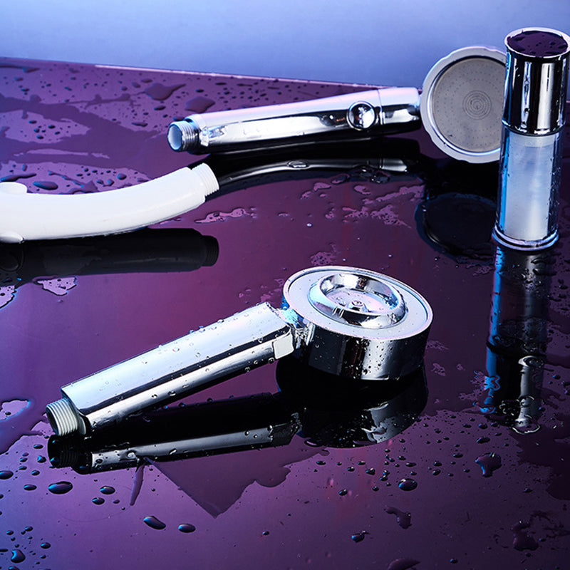 LoungeYard | Contemporary Wall-Mounted Shower Head Combination Chrome Round Hand Shower — product view 4