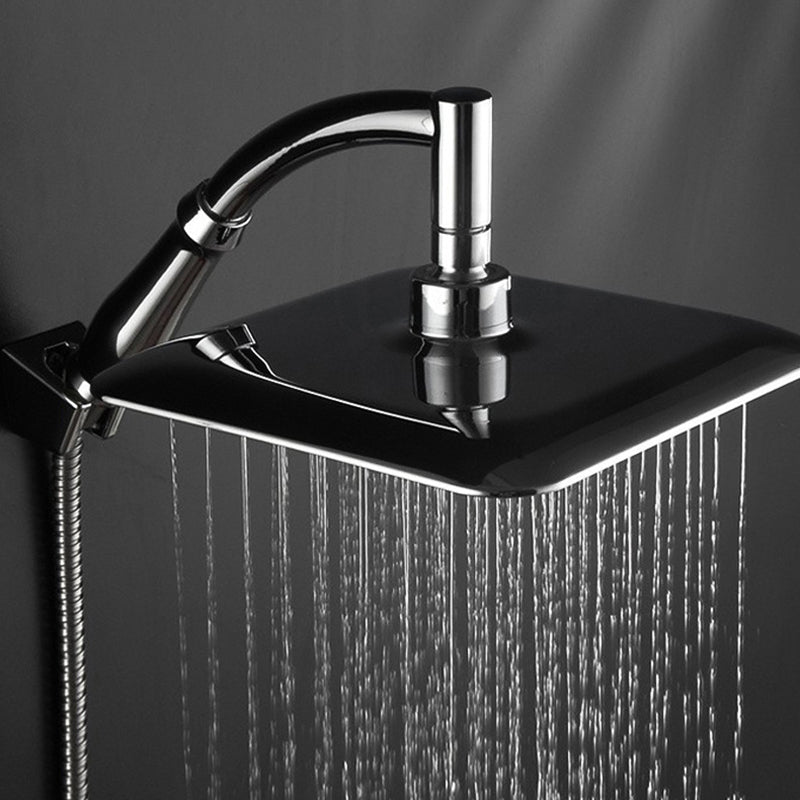 LoungeYard | Modern Square Showerhead Combo Chrome Rainfall Showerhead — product view 7