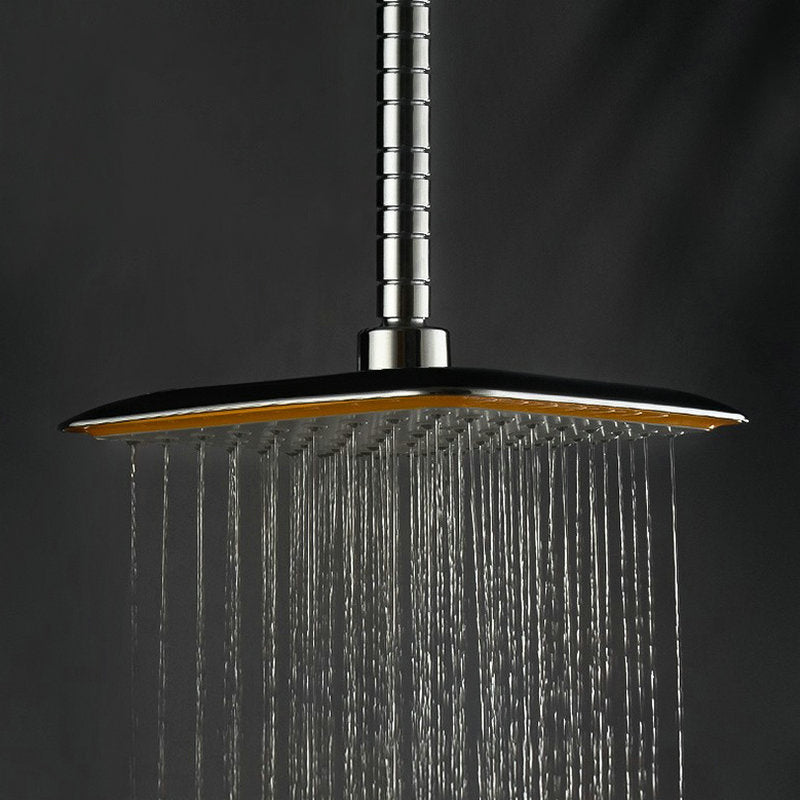 LoungeYard | Modern Square Showerhead Combo Chrome Rainfall Showerhead — product view 3