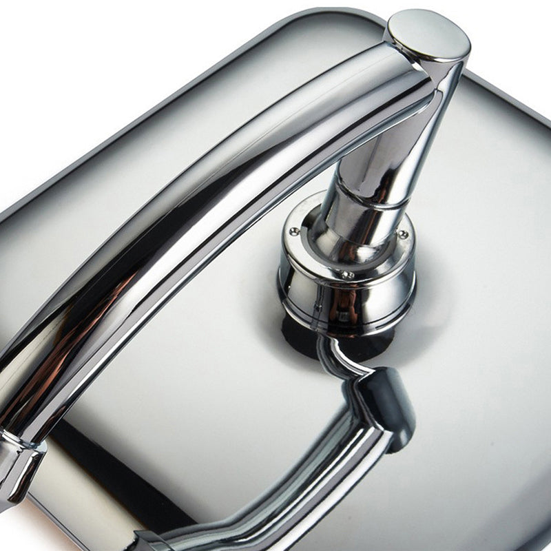 LoungeYard | Modern Square Showerhead Combo Chrome Rainfall Showerhead — product view 6