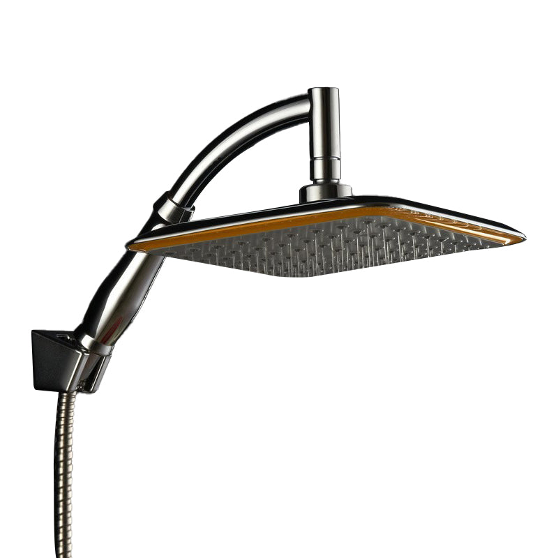 LoungeYard | Modern Square Showerhead Combo Chrome Rainfall Showerhead — product view 1