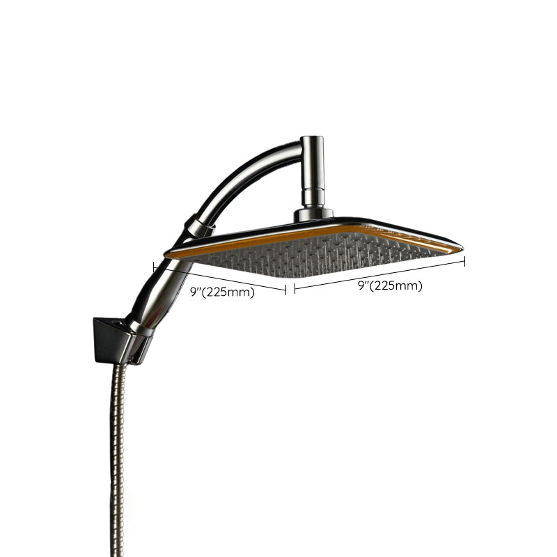 LoungeYard | Modern Square Showerhead Combo Chrome Rainfall Showerhead — product view 2