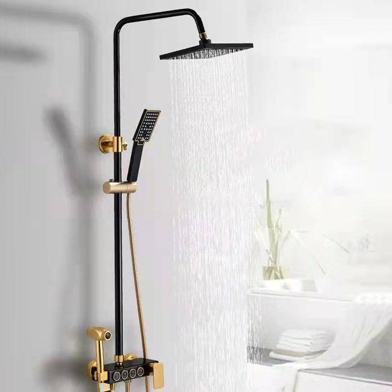 LoungeYard | Modern adjustable water flow shower faucet shower arm shower system on the wall — product view 5