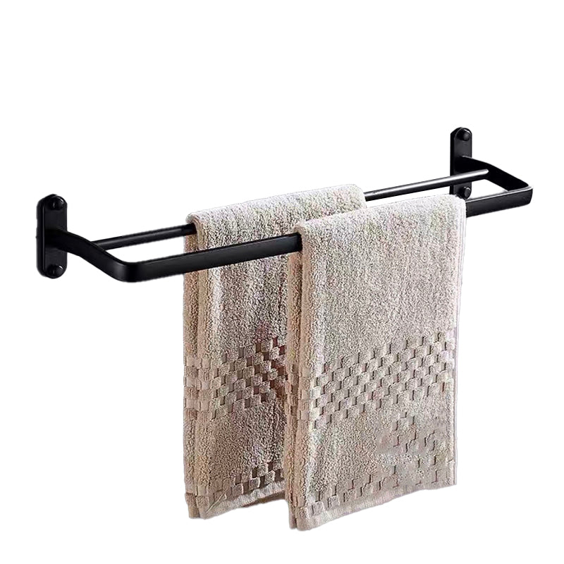 LoungeYard | Modern Bathroom Accessories Set Towel Holder Black Soap Dish Bath Accessories Set — product view 4