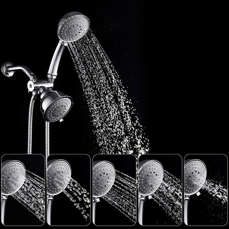 LoungeYard | Traditional Style Shower Head Double Bathroom Shower Heads with Round Shape — product view 4