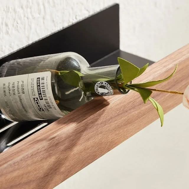 LoungeYard | No-Drill Solid Wood Bathroom Wall Shelf — product view 7