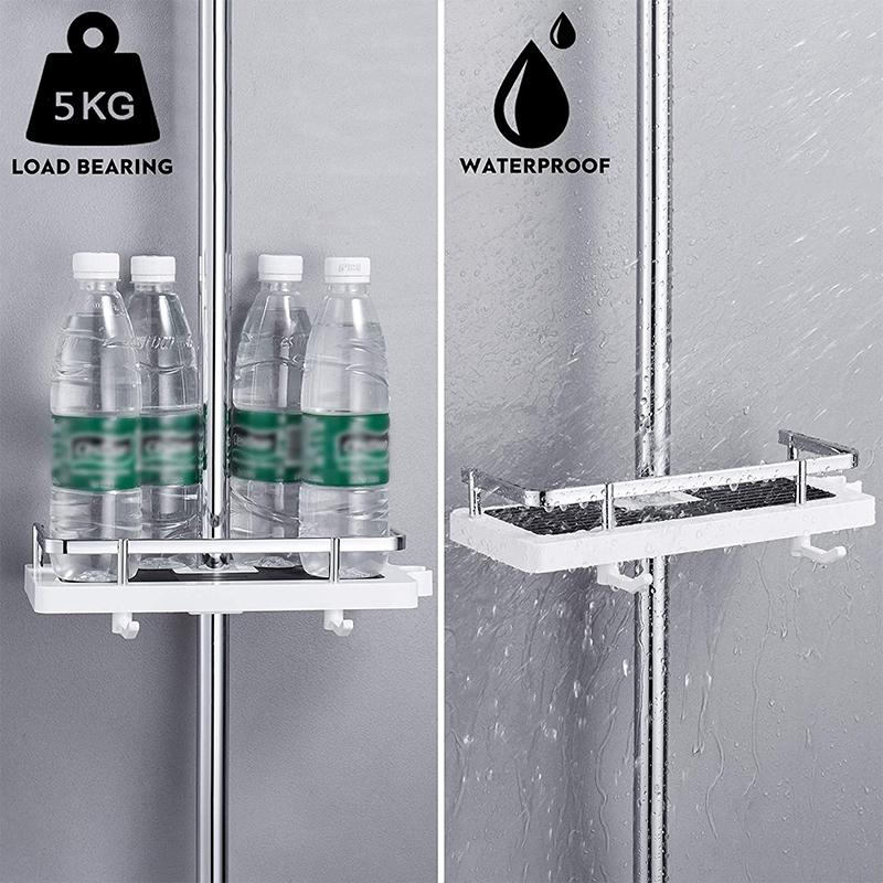 LoungeYard | Storage rack for shower rack on bathroom rod — product view 6