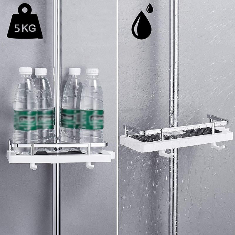 LoungeYard | Bathroom Rod Shower Shelf Holder — product view 6