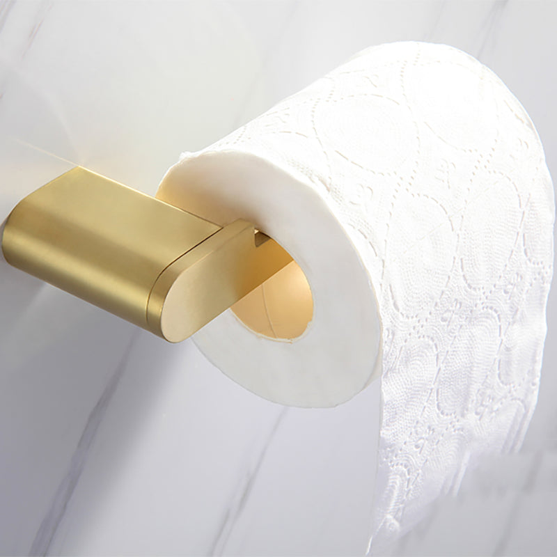 LoungeYard | Modern Bathroom Hardware Set Gold Towel Bar Bath Hardware Set — product view 3