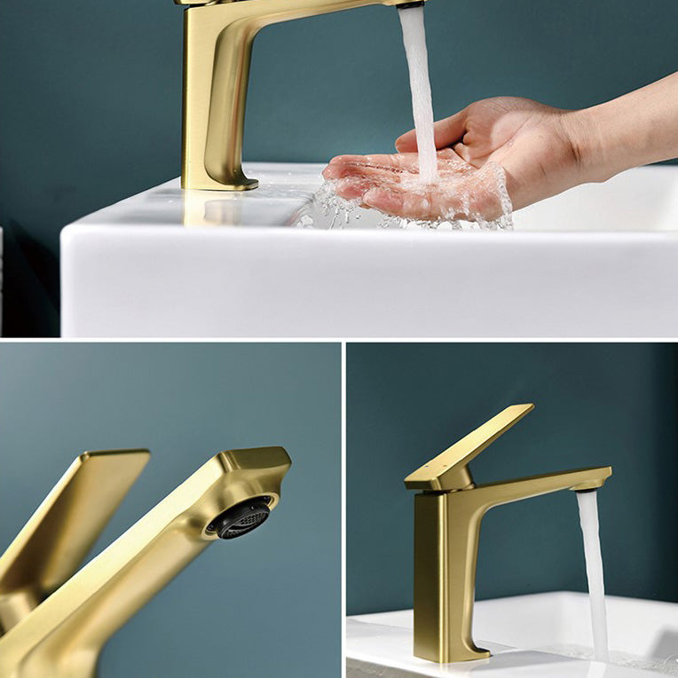 LoungeYard | Glam Copper Vessel Faucet Lever Handles Low Arc Vessel Faucet for Bathroom — product view 4