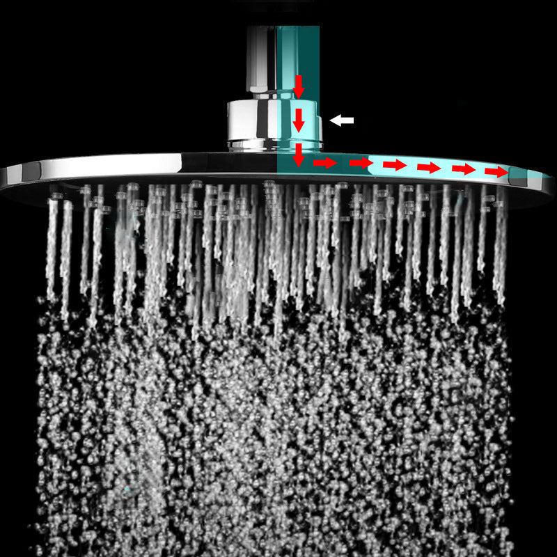 LoungeYard | Ceiling and wall mounted showerhead combination round chrome spray head — product view 5