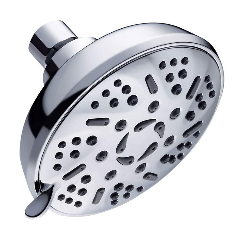 LoungeYard | Round Fixed Shower Head Adjustable Spray Pattern Wall Mounted Shower Head — product view 1