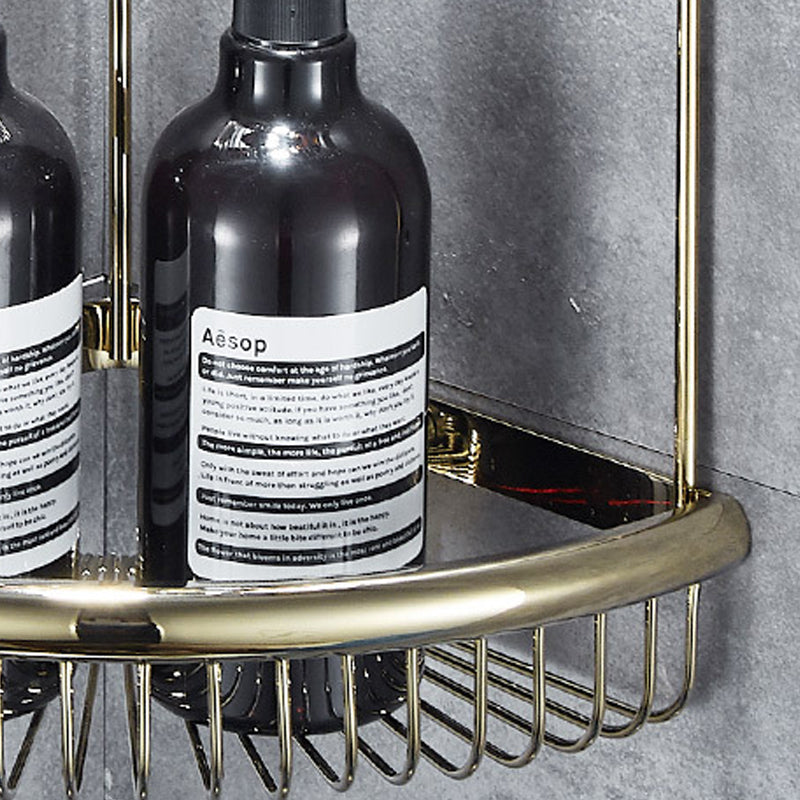 LoungeYard | Traditional Brass Bathroom Accessory Set Bathroom Shelf Bathroom Accessory Set — product view 2