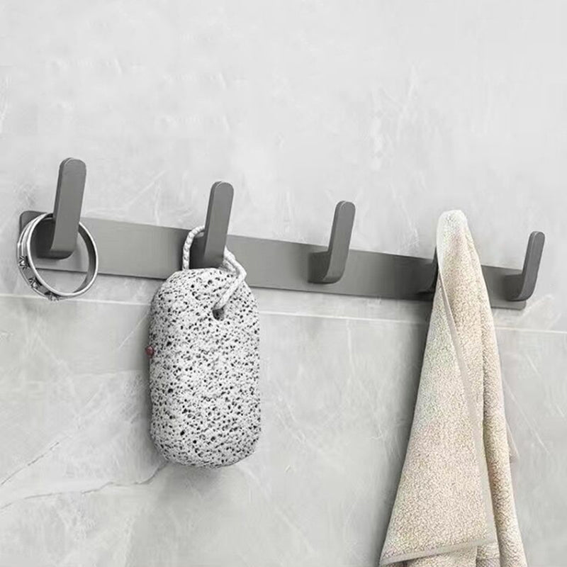 LoungeYard | Matt gray bathroom accessory set bathroom shelf/towel holder & paper holder included — product view 1