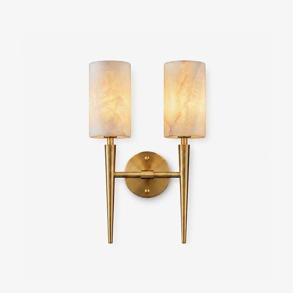 Spire Alabaster Twin Sconce — product view 1