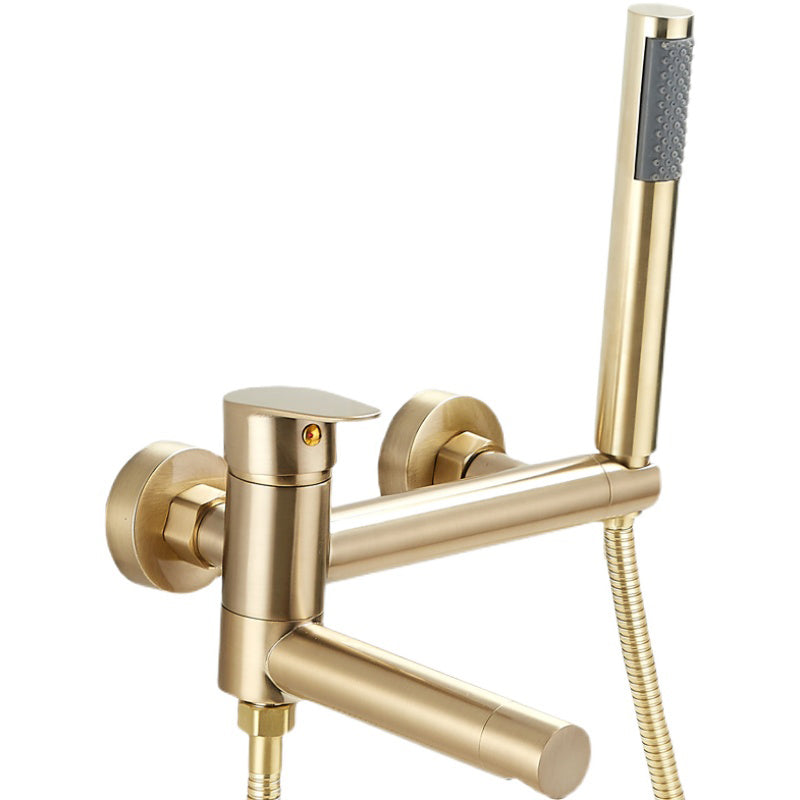 LoungeYard | Contemporary Wall Mounted Bathtub Filler Single Handle Metal Faucet — product view 4