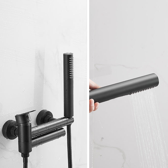 LoungeYard | Contemporary Wall Mounted Bathtub Filler Single Handle Metal Faucet — product view 3