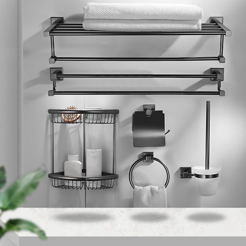 LoungeYard | Traditional Brass Bathroom Accessory Set Gray Bathroom Accessory Set — product view 7