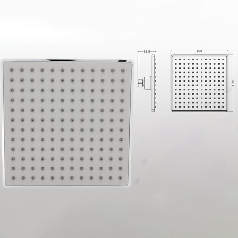 LoungeYard | Contemporary Shower Combination Fixed Shower Head Chrome Ceiling Mounted Shower Head — product view 3