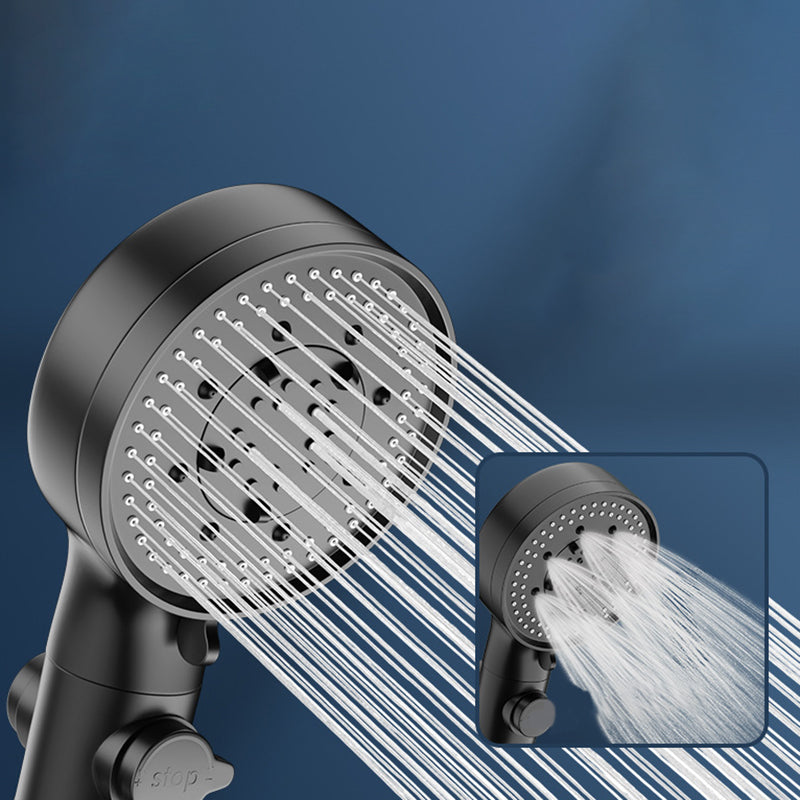 LoungeYard | Bathroom Shower Head 5-Stream Round Hand Shower Holder Wall Mount Shower Head — product view 7