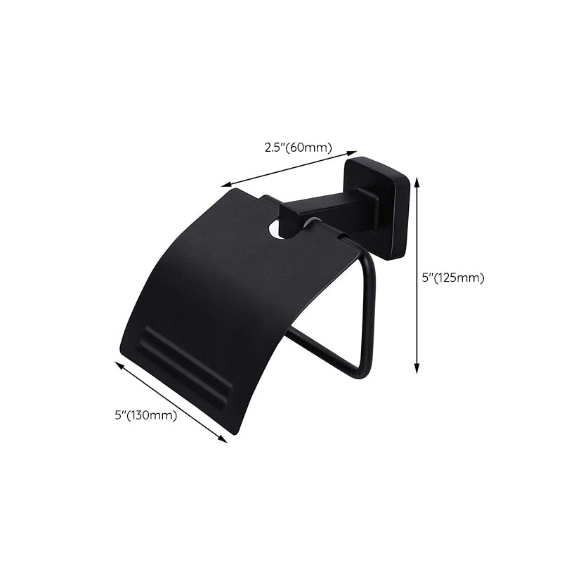 LoungeYard | Traditional Metal Bathroom Hardware Set Wall Hooks/Towel Bar/Ring & Paper Holder — product view 4
