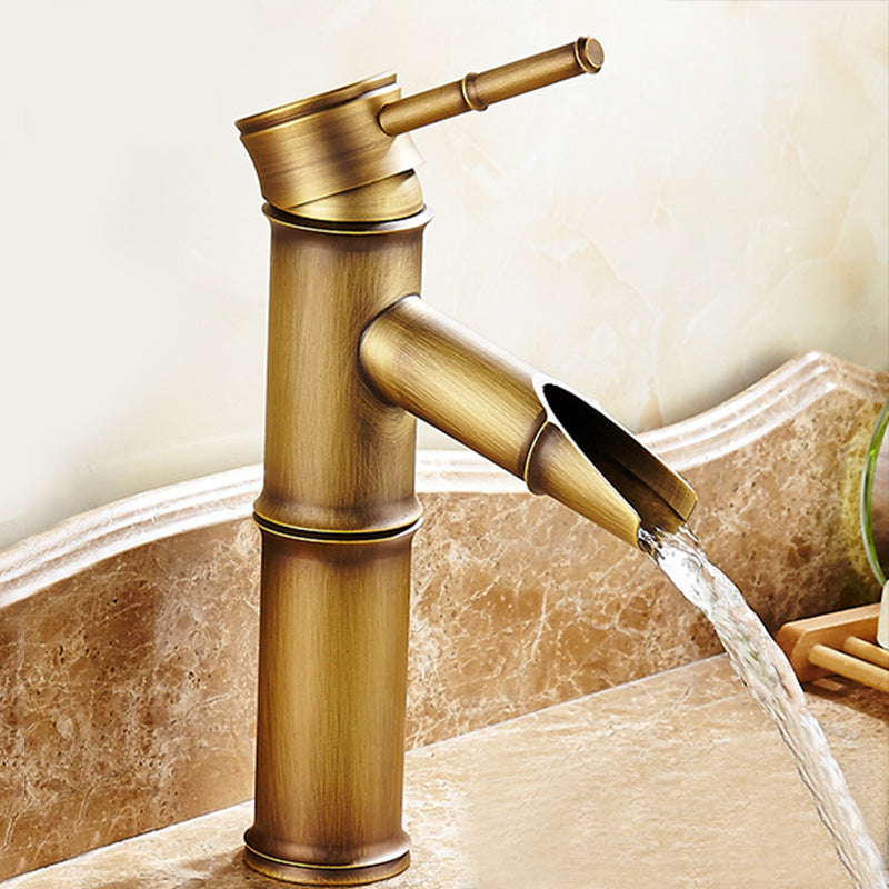 LoungeYard | Country style single hole basin faucet with a lever handle — product view 1