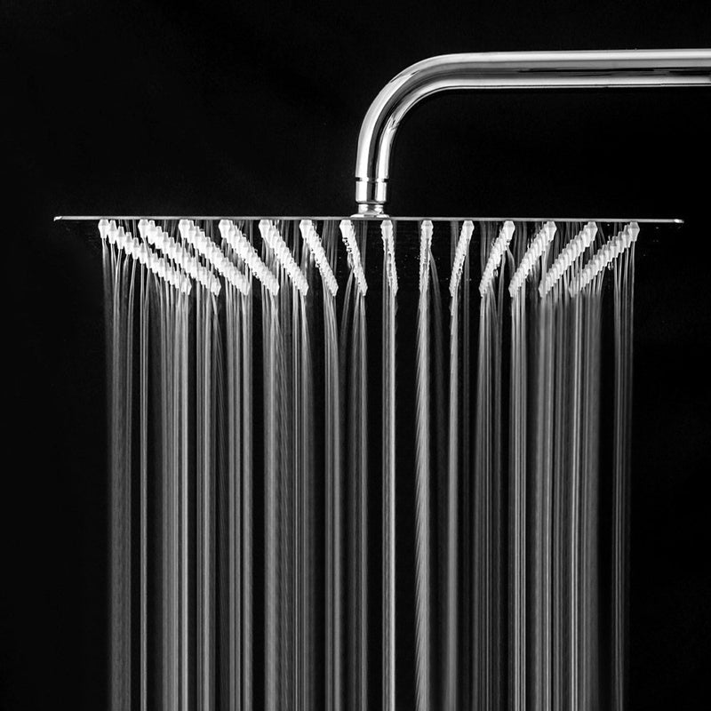 LoungeYard | Contemporary Shower Combination Dual Shower Head Ceiling Mounted Metal Square Shower Head — product view 5