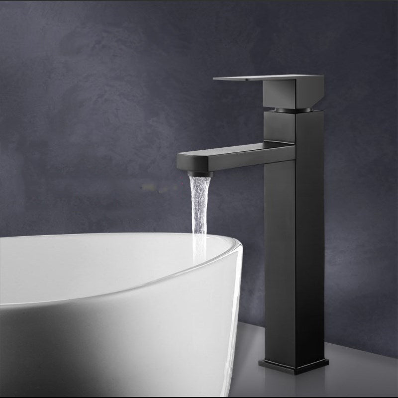 LoungeYard | Modern Sink Faucet Centerset Bathroom Sink Faucet in Black — product view 2