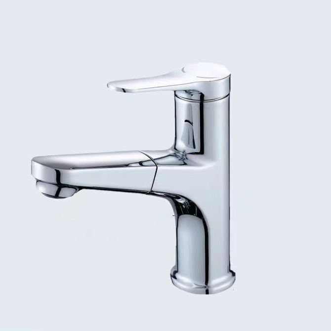 LoungeYard | Basic Faucet Brass Faucet Silver Centerset Faucet — product view 1