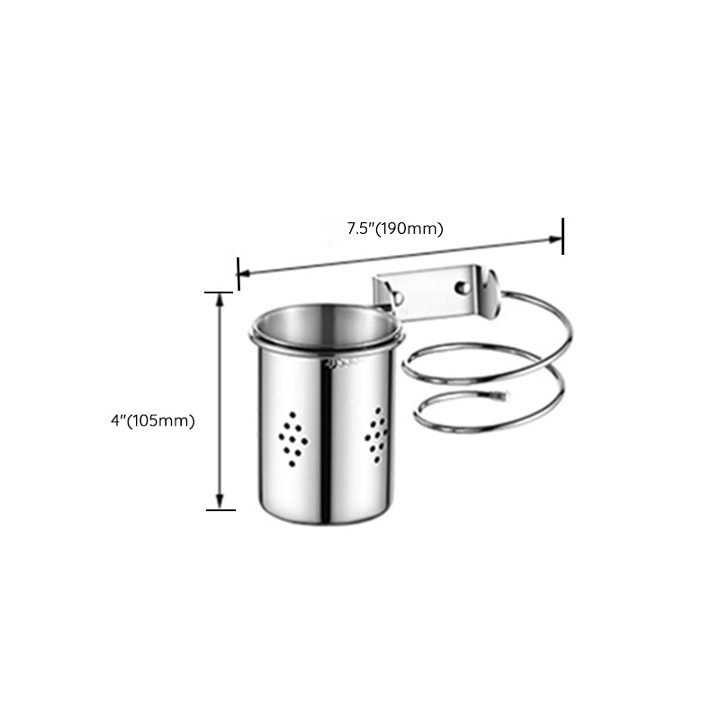 LoungeYard | Modern Stainless Steel Bathroom Shelf Bathroom Accessories Hardware Set — product view 4