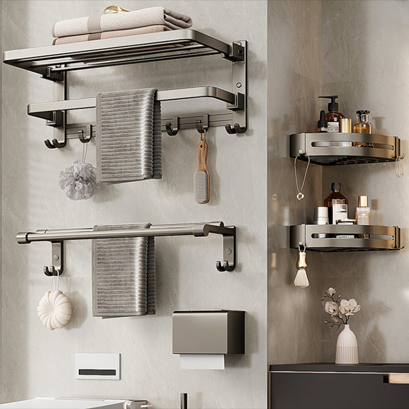 LoungeYard | Modern Towel Bar Bathroom Set Bathroom Shelf Bathroom Accessory Kit — product view 4
