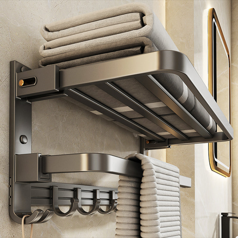 LoungeYard | Modern Towel Bar Bathroom Set Bathroom Shelf Bathroom Accessory Kit — product view 6