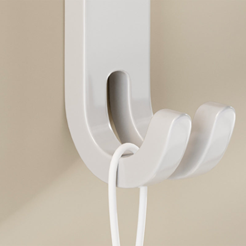 LoungeYard | Contemporary Bathroom Hardware Set in White with Bath Shelf/Towel Holder/Paper Holder — product view 5