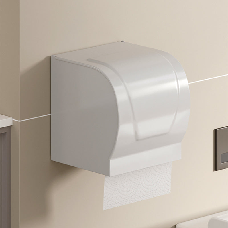 LoungeYard | Contemporary Bathroom Hardware Set in White with Bath Shelf/Towel Holder/Paper Holder — product view 1