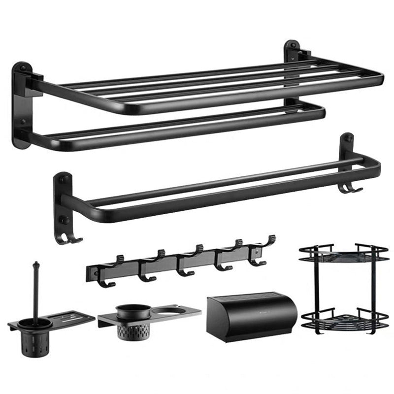 LoungeYard | Modern Bathroom Accessory Set Black Soap Dish Bath Shelf Bathroom Set — product view 5