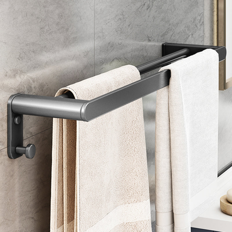 LoungeYard | Matte Gray Bathroom Hardware Set Modern Bathroom Accessories Set — product view 1